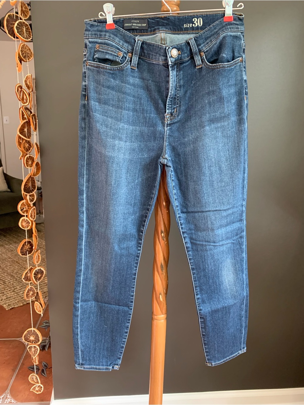 Women’s Dark Blue Skinny Stretch Jeans - Size 30